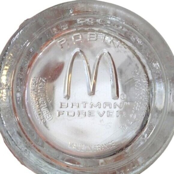 Vintage McDonald's Robin Batman Mug 1995 & Mickey Mouse Glass 2000 Clear Glass - Picture 7 of 12